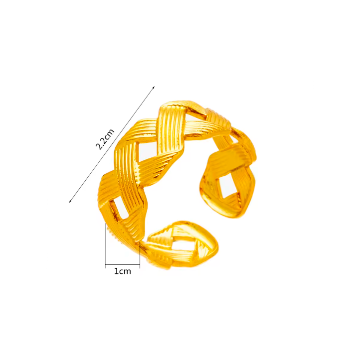 Anillo cadena gruesa gold