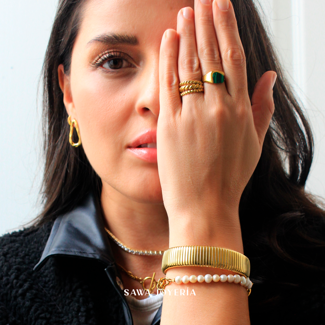 Brazalete chunky gold