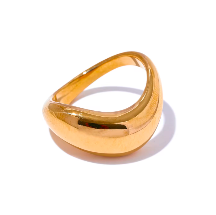 Anillo gota chunky gold