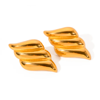 Aretes espiral gold 18kt