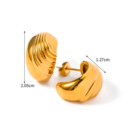 Aretes gold lines 18kt