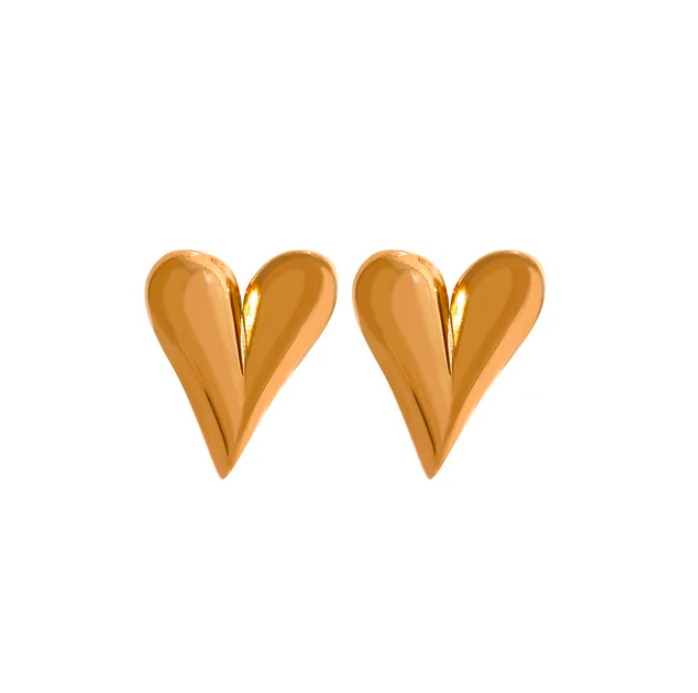 Aretes corazoncito gold