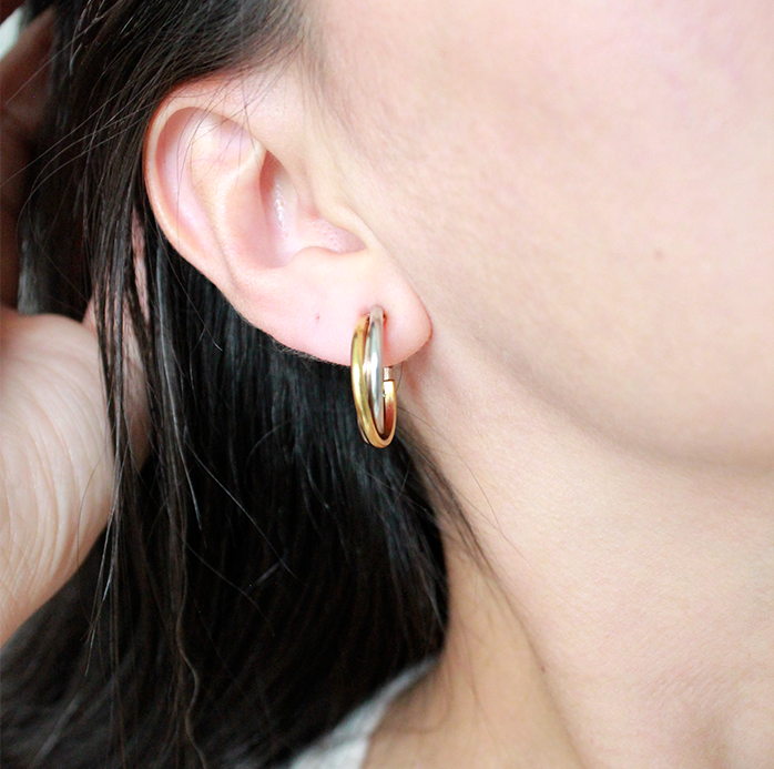 Aretes arracada tricolor