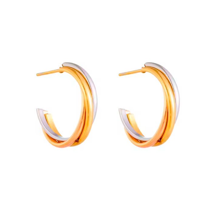 Aretes arracada tricolor