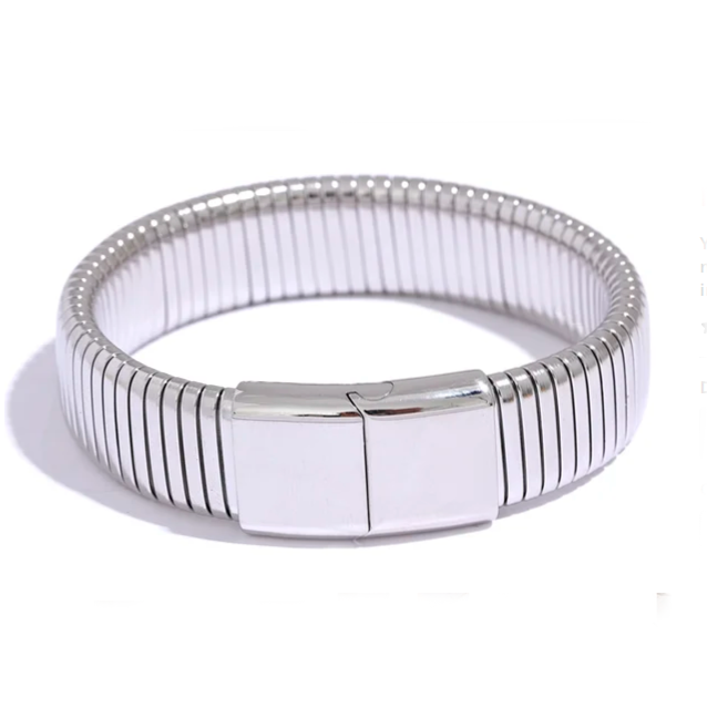 Brazalete chunky silver