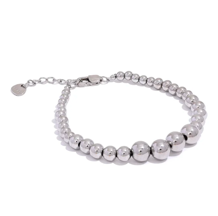 Pulsera esferas silver